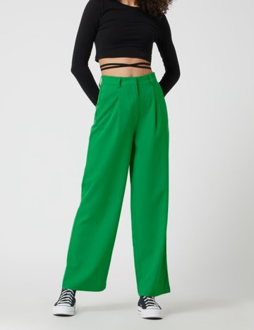 
						Pantaloni Pieces, verde, S