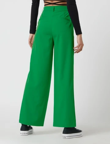 Pantaloni Pieces, verde, S