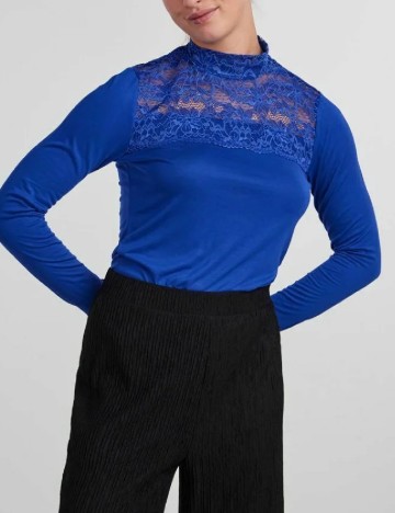 Bluza Pieces, albastru, S