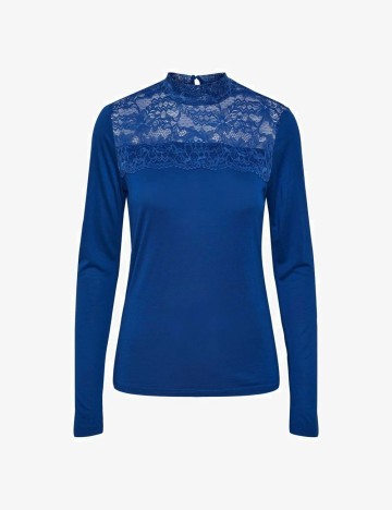 Bluza Pieces, albastru, S