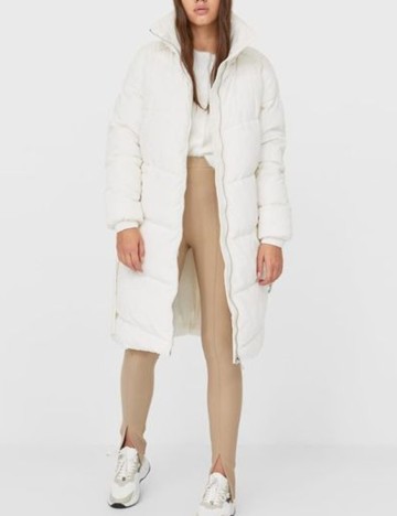 Geaca Stradivarius, alb, S