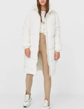 Geaca Stradivarius, alb, S