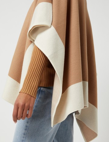 Poncho Comma, maro, ONE SIZE