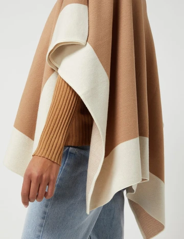 Poncho Comma, maro, ONE SIZE