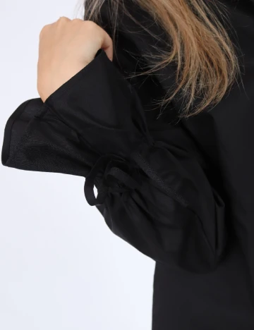 Camasa Pieces, negru, S Negru