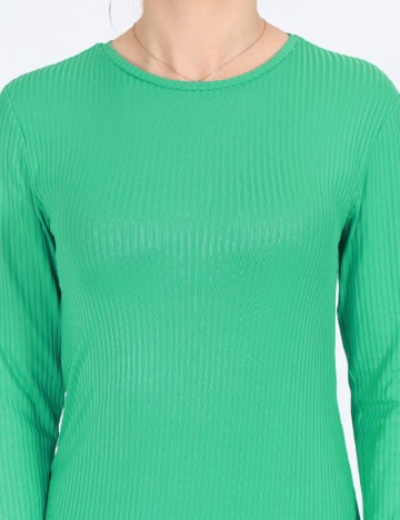 Rochie medie Pieces, verde, S