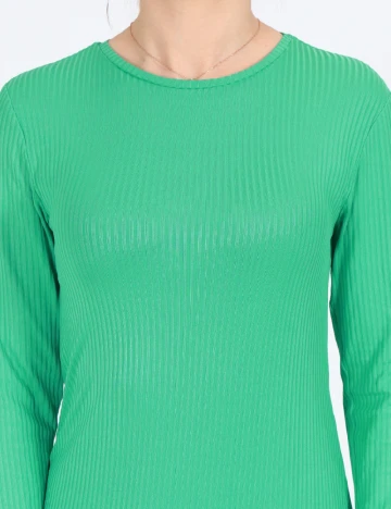 Rochie medie Pieces, verde, S