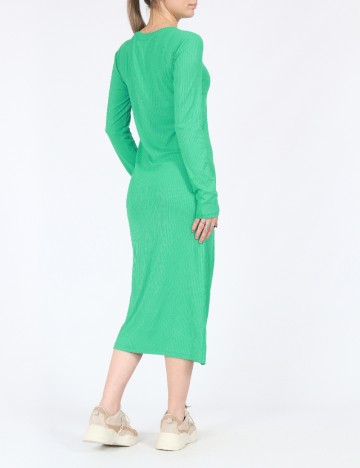Rochie medie Pieces, verde, S