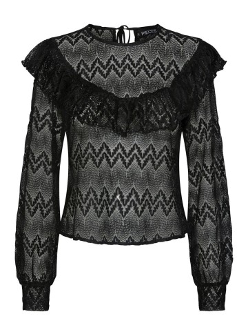 Bluza Pieces, negru, XS