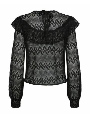 Bluza Pieces, negru, XS