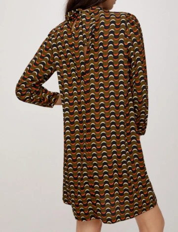 Rochie scurta Pieces, kaki, M