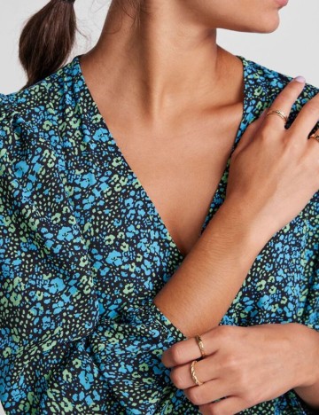 Rochie scurta Pieces, albastru, S