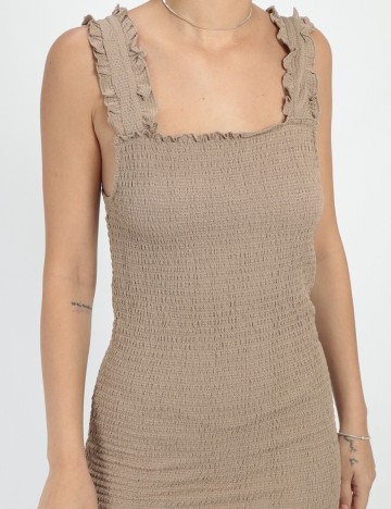 Rochie scurta Noisy May, maro