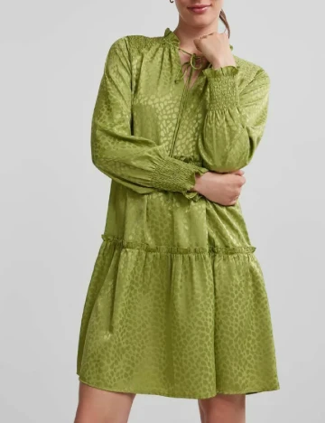 Rochie scurta Pieces, verde