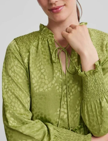 Rochie scurta Pieces, verde
