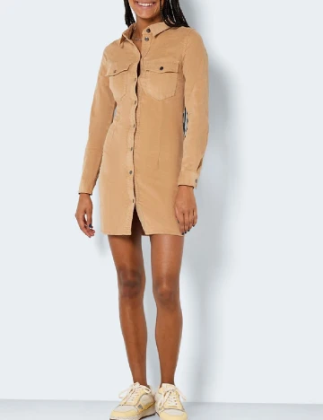 Rochie scurta Noisy May, maro