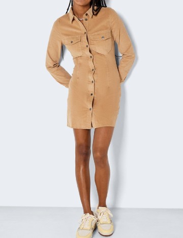 Rochie scurta Noisy May, maro
