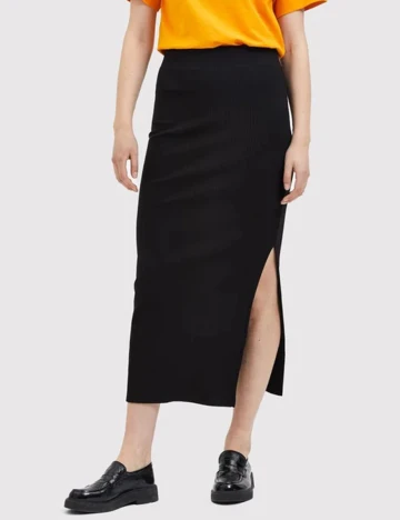 Fusta Selected Femme, negru, XS