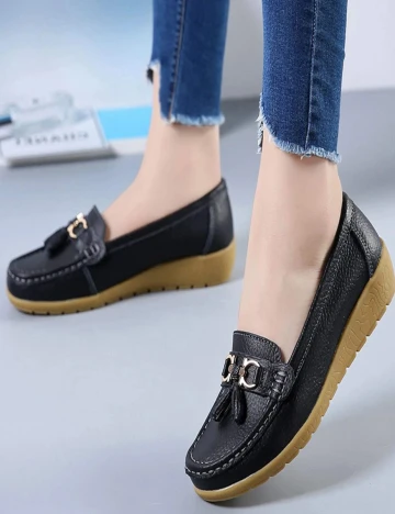 Mocasini SHEIN, negru, 37