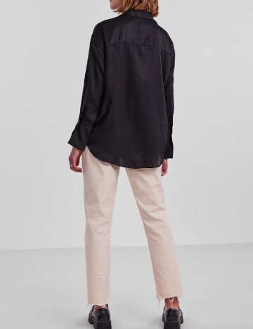 Camasa Pieces, negru, XS