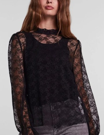 Bluza Pieces, negru, M