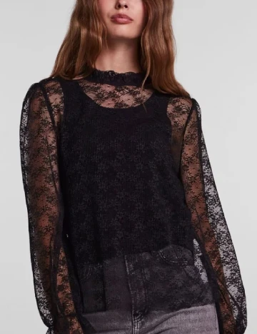 Bluza Pieces, negru, M Negru
