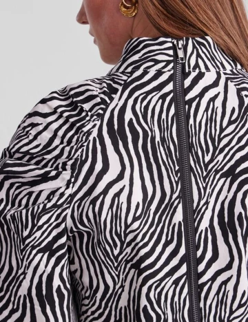 Top Pieces, alb-negru, S Alb