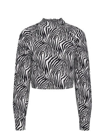 Top Pieces, alb-negru, S Alb