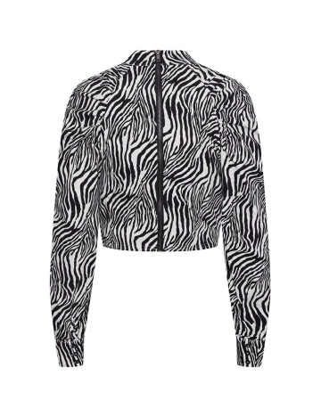 Top Pieces, alb-negru, S Alb