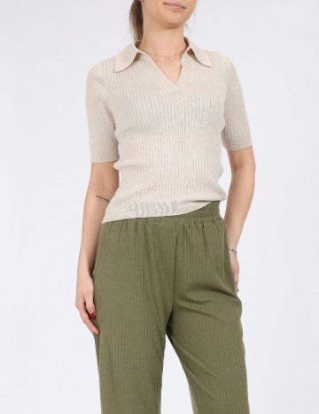Pantaloni Pieces, verde, M