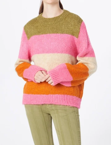 Pulover Jacqueline de Yong, mix culori, XS Mix culori