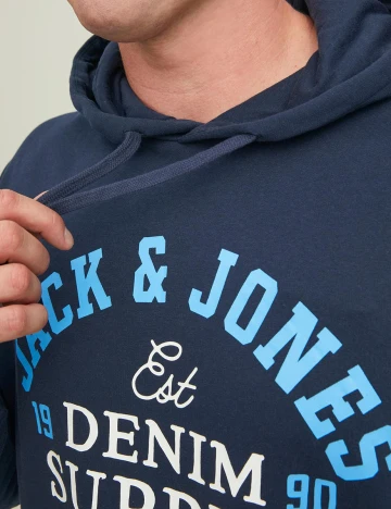 Hanorac Jack&Jones Plus Size Men, bleumarin Albastru