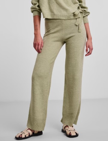 Pantaloni Pieces, verde, L