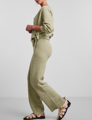 Pantaloni Pieces, verde, L