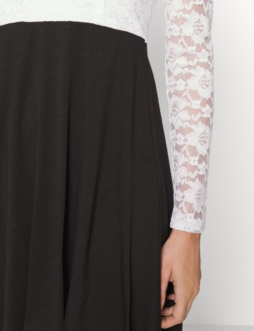 Rochie scurta Vila, alb-negru, M