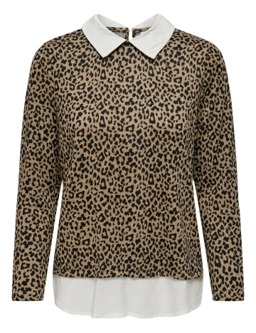 Bluza Jacqueline de Yong, animal print, L