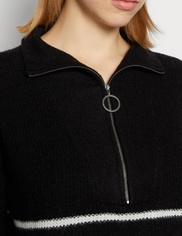Pulover Noisy May Plus Size, negru Negru