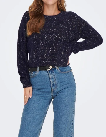 Bluza Only, bleumarin, M