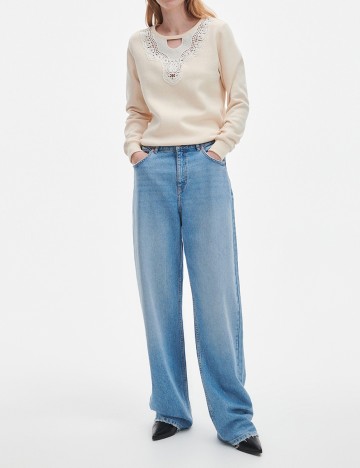 Bluza Reserved, crem, S
