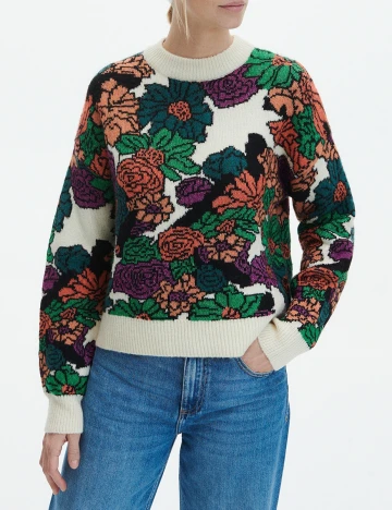 Pulover Reserved, floral, M