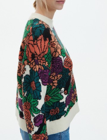 Pulover Reserved, floral, M