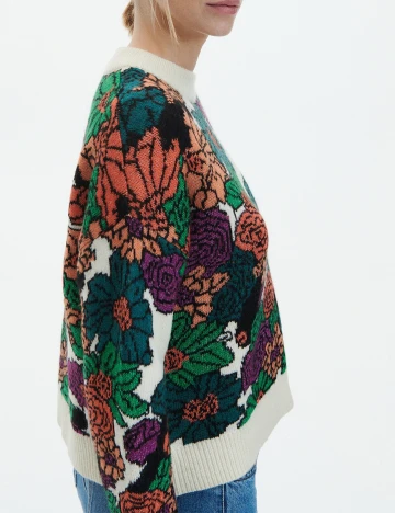 Pulover Reserved, floral, M