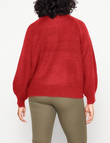 Pulover Noisy May Plus Size, rosu