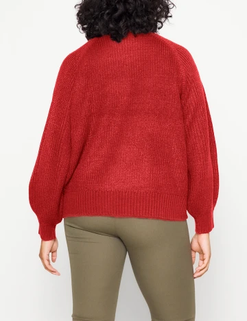 Pulover Noisy May Plus Size, rosu