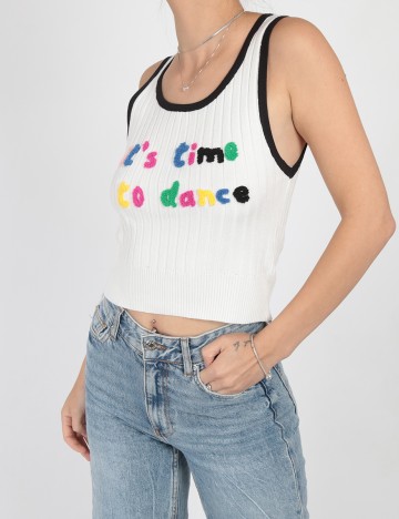 
						Top SHEIN, alb, L