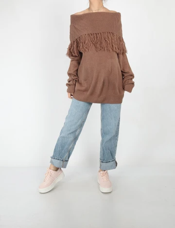 Pulover SHEIN, maro, L Maro