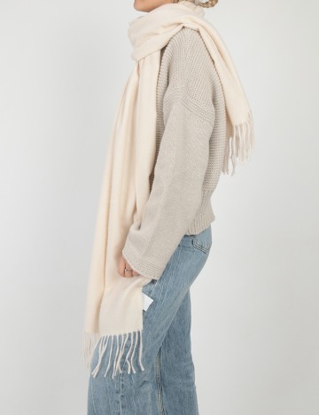 Fular s.Oliver, ecru, ONE SIZE