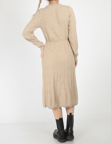 Rochie medie Dazy, bej, S