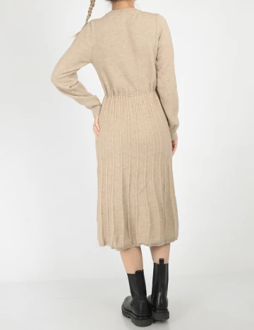 Rochie medie Dazy, bej, S