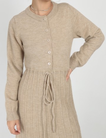 Rochie medie Dazy, bej, S